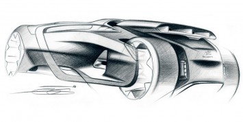 Peugeot EX1 Design Sketch