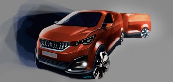 Peugeot Foodtruck Concept Design Sketch Render