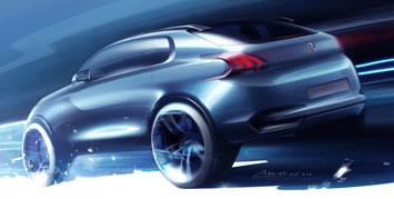 Peugeot HR1 Concept Design Sketch
