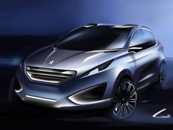 Peugeot Urban Crossover Concept Design Sketch