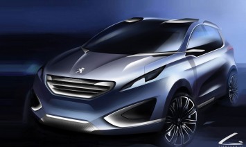 Peugeot Urban Crossover Concept - Design Sketch