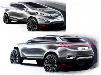 Peugeot Urban Crossover Concept - Design Sketches