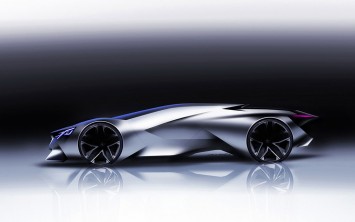 Peugeot Vision Gran Turismo Concept Design Sketch Render