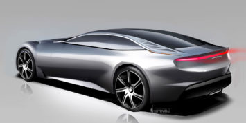 Pininfarina Cambiano Concept Design Sketch Render
