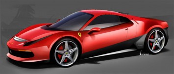 Pininfarina Ferrari SP12 EC Design Sketch