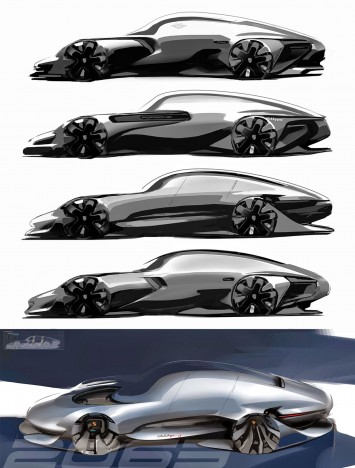 Porsche 911 Concept Design Sketches by Min Byung Yoon