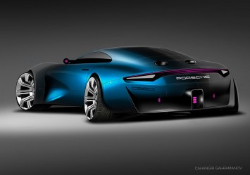 Porsche Concept Design Sketch by Cahangir Gahramanov