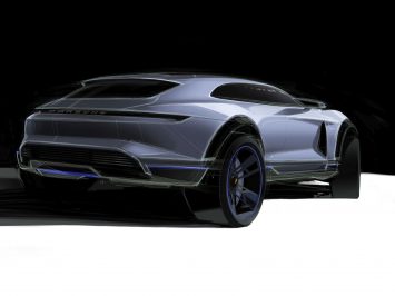 Porsche Concept Mission E Cross Turismo Design Sketch