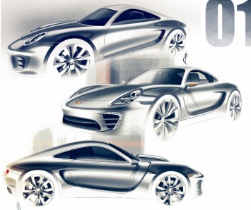 Porsche Design Sketches by Olivier Poulet