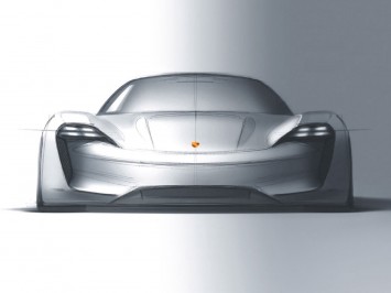 Porsche Mission E Concept Design Sketch