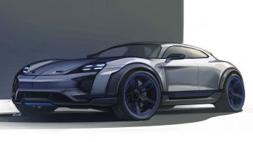Porsche Mission E Cross Turismo Concept Design Sketch YT
