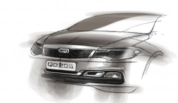 Qoros Sedan Front end Design Sketch