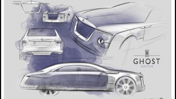 RCA Vehicle Design Lab 2015 - Rolls-Royce Ghost Elecrta Concept Design Sketches