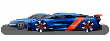 Renault Alpine A110-50 Concept - Design Sketch