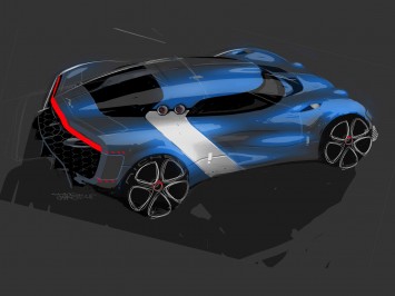 Renault Alpine A110-50 Concept - Design Sketch