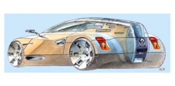 Renault Altica Design Sketch