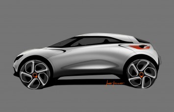 Renault Captur Concept Design Sketch