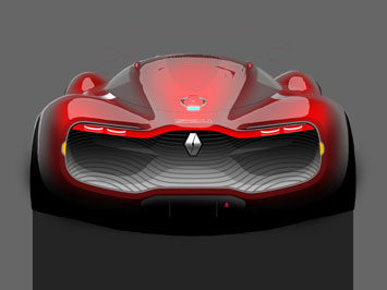 Renault DeZir Concept Design Sketch