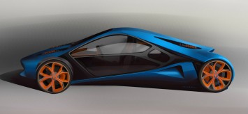 Renault Fly Concept Design Sketch