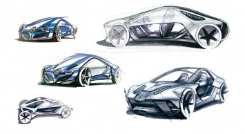 Renault Fly Concept Design Sketches