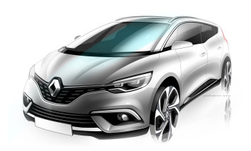 Renault Grand Scenic - Design Sketch Render