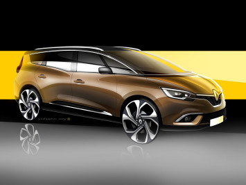 Renault Grand Scenic - Design Sketch Render