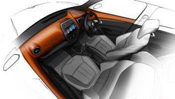 Renault interior design sketch