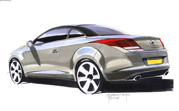 Renault Megane Coupe Cabriolet Design Sketch