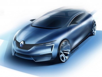 Renault Megane Design Sketch by Franck Le Gall