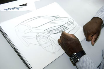 Renault Sandero design sketch