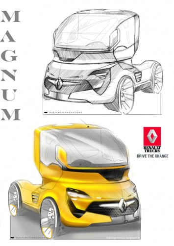Renault Truck Concept design sketch