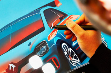 Renault Twin Run Concept Design Sketch Render