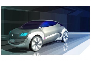 Renault ZOE Concept Design Sketch