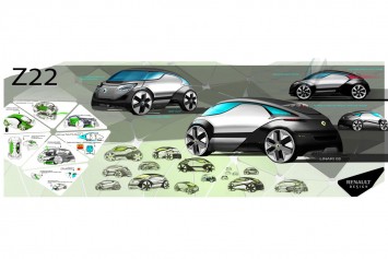 Renault ZOE Concept Design Sketches