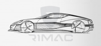 Rimac Concept One Design Sketch