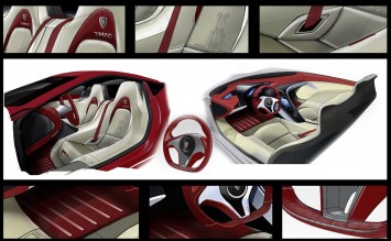 Rimac Concept One Interior Design Sketches