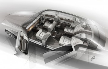Rolls-Royce Bespoke Collection - Interior design sketch