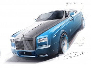 Rolls-Royce Bespoke Waterspeed Collection Design Sketch