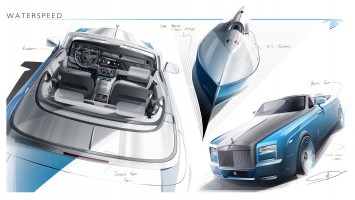 Rolls-Royce Bespoke Waterspeed Collection Design Sketches