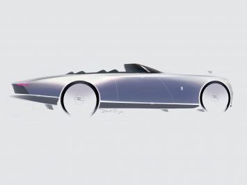 Rolls-Royce Boat Tail Design Sketch Render