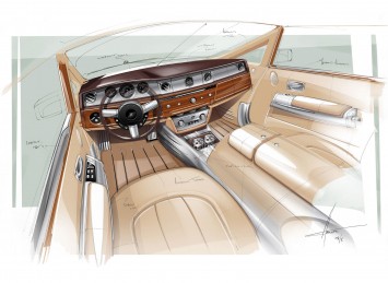 Rolls-Royce Phantom Coupe Aviator Collection Interior Design Sketch