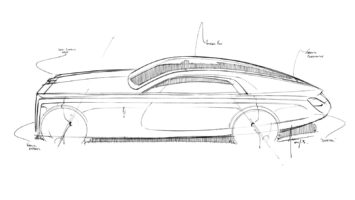 Rolls-Royce Sweptail Design Sketch