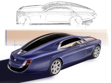 Rolls-Royce Sweptail Design Sketch Renders