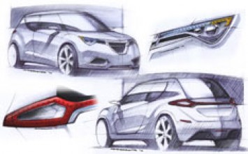 Saab 91 Concept Design Sketches