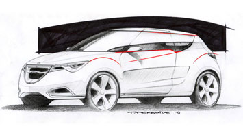 Saab 91 Design Sketch