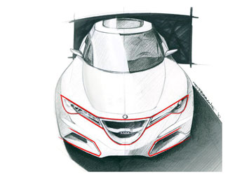 Saab 91 Design Sketch