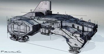 Sci-Fi Vehicle Design Sketches by Paul Christopher