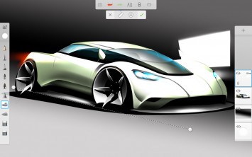 Sketchbook Pro Car Design Sketch
