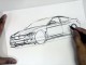 Drawing BMW Cars with a Brush Pen