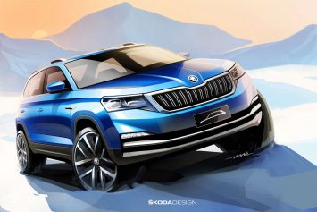 Skoda City SUV for China Design Sketch Render